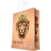 Пакет подарочный, Король Лев, Крафт, 32*26*13 см, 1 шт.