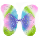 Крылья Волшебная бабочка, Градиент, с блестками, 35*50 см, 1 шт.