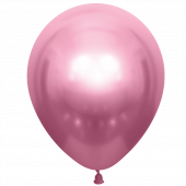 Шар (12''/30 см) Розовый (508), хром, 50 шт.