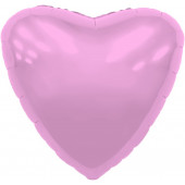 Шар (19''/48 см) Сердце, Розовый, 1 шт. 