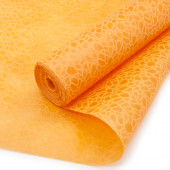 Флористический фетр (0,5*9,1 м) 3D Паутинка, Оранжевый, 1 шт.