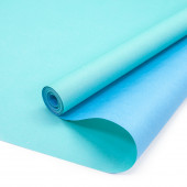 Упаковочная бумага, Крафт 50гр (0,7*10 м) Голубой/Мятный, 1 шт.