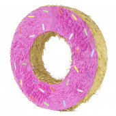 Пиньята Фигура Пончик, Розовый, 47 см, 1 шт.