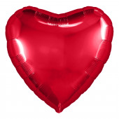 Шар (30''/76 см) Сердце, Красный, 1 шт. в упак. 