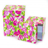 Набор коробок Танго тюльпанов, 13*13*17 см, 2 шт.