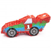 Пиньята Фигура Гоночный автомобиль, Красный, 15*40 см, 1 шт.