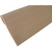 Упаковочная бумага, Крафт 70гр (0,7*10 м) Экошик, 3D Линии, Черный, 1 шт.