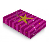 Коробка складная Звезды, Фуше, 15*25*5 см, 1 шт.
