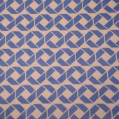 Упаковочная бумага, Крафт 70гр (0,7*10 м) Экошик, Ромбы, Синий, 1 шт.