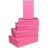 Набор коробок Крокус, Розовый, 30*20*8 см, 5 шт.