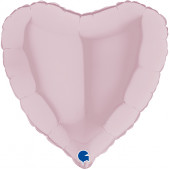 Шар (18''/46 см) Сердце, Розовый, 1 шт. 
