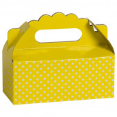 Набор коробок Белые точки, Желтый, 19*9*8 см, 10 шт.