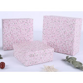 Набор коробок Цветочная нежность, Розовый, 19*19*10 см, 3 шт.