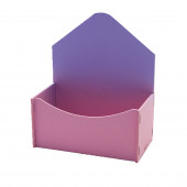 Декоративный ящик Конверт, Розовый/Сиреневый, Градиент, 13*7*15 см, 1 шт.