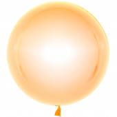 Шар (18''/46 см) Сфера 3D, Deco Bubble, Оранжевый, Кристалл, 10 шт. 