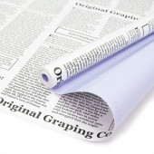 Упаковочная матовая пленка (0,6*10,3 м) Газета Экспресс, Светло-фиолетовый, 1 шт.