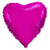 Шар (32''/81 см) Сердце, Пурпурный, 1 шт. 