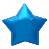 Шар (30''/76 см) Звезда, Синий, 1 шт. в упак. 