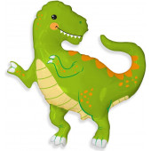Шар (13''/33 см) Мини-фигура, Веселый динозаврик, 1 шт. 