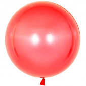 Шар (18''/46 см) Сфера 3D, Deco Bubble, Красный, Кристалл, 10 шт. 