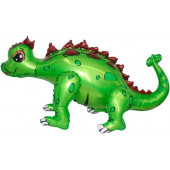 Шар (29''/74 см) Ходячая Фигура, Динозавр Анкилозавр, Зеленый, 1 шт. в упак. 
