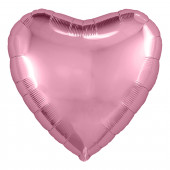 Шар (30''/76 см) Сердце, Розовый, 1 шт. в упак. 