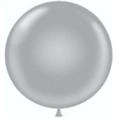 Шар (36''/91 см) Серебро, металлик, 10 шт.