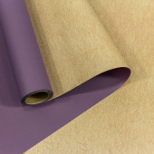 Упаковочная матовая пленка (0,58*10 м) Пробковый/Фиолетовый, 1 шт.