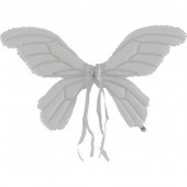 Шар-Крылья (36''/91 см) Бабочка, Белый, 1 шт. 
