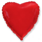 Шар (9''/23 см) Мини-сердце, Красный, 1 шт. 