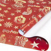 Упаковочная бумага (0,7*1 м) Гарри Поттер, Красный, 2 шт.