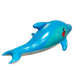 Шар (37''/94 см) Фигура, Дельфин, Голубой, 1 шт. 