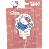 Свеча Фигура, Hello Kitty, Космонавт, 7 см, 1 шт.