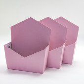 Набор коробок Конверт, Розовый, 23*17*6 см, 3 шт.