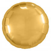 Набор шаров (9''/23 см) Мини-круг, Золото, 5 шт. в упак. 