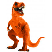 Шар (12''/30 см) Мини-фигура, Динозавр Ти-Рекс, Оранжевый, 1 шт. 