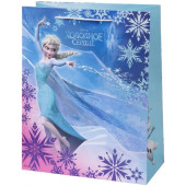 Пакет подарочный, Холодное сердце, Эльза, Принцесса льда, Голубой, 32*26*13 см, 1 шт.