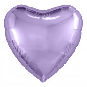 Набор шаров с клапаном (9''/23 см) Мини-сердце, Сиреневый, 5 шт. в упак. 