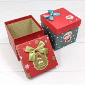 Набор коробок С Новым Годом!, Красный/Зеленый, 11*11*11 см, 4 шт.