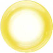 Шар (18''/46 см) Сфера 3D, Deco Bubble, Желтый спектр, Прозрачный, Кристалл, 1 шт. в упак. 