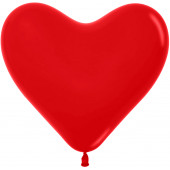 Сердце (12''/30 см) Красный (015), пастель, 50 шт.