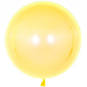 Шар (18''/46 см) Сфера 3D, Deco Bubble, Желтый, Кристалл, 10 шт. 