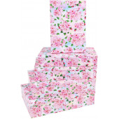 Набор коробок Сакура, Розовый, 40*28*10 см, 5 шт.