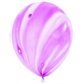Шар Мрамор (12''/30 см) Фиолетовый, агат, 50 шт.