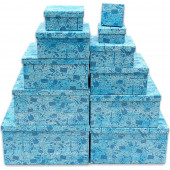 Набор коробок Джентльменский набор, Голубой, 25*25*13 см, 11 шт.