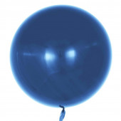Шар (18''/46 см) Сфера 3D, Deco Bubble, Синий, Глянец, 10 шт. 