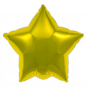 Шар (30''/76 см) Звезда, Золото, 1 шт. в упак. 
