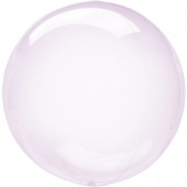 Шар (18''/46 см) Сфера 3D, Deco Bubble, Сиреневый, Кристалл, 1 шт. 