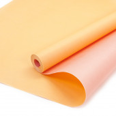 Упаковочная бумага, Крафт 50гр (0,7*10 м) Розовый/Персиковый, 1 шт.
