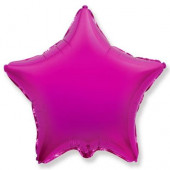 Шар (18''/46 см) Звезда, Пурпурный, 1 шт. 